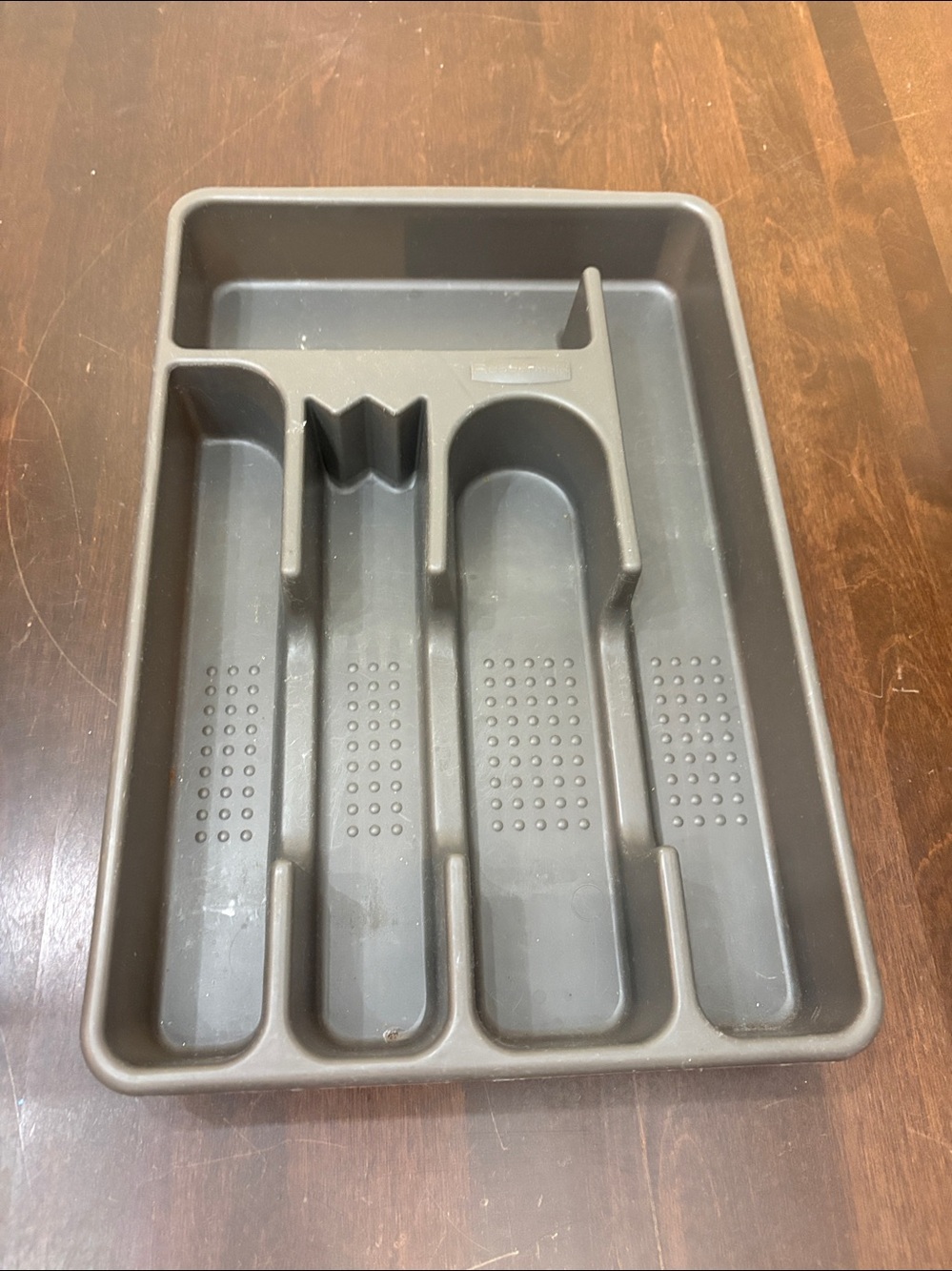Rubbermaid Gray Plastic Utensil and Drawer Organizer Tray